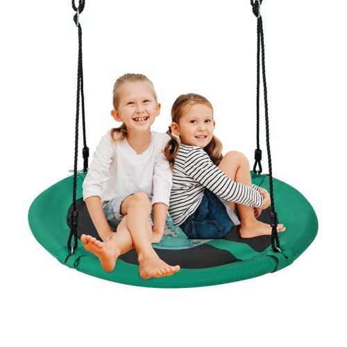 Backyard Tree Round Swing with Adjustable Ropes Backyard Tree Round Swing with Adjustable Ropes